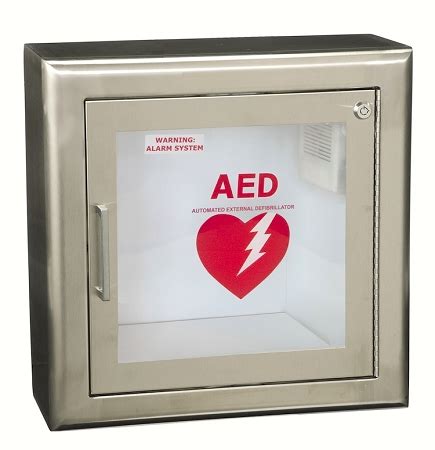 modern metal aed cabinet 147 semi recessed stainless steel dispenser|Modern Metal AED Storage Cabinet .